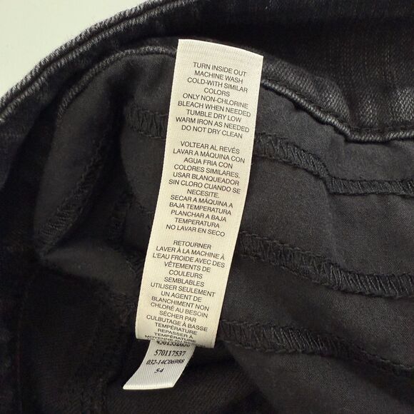 Chico's So Slimming Women's Pull On Skinny Jeans Black Denim Size S - 4 (0) - Picture 5 of 10